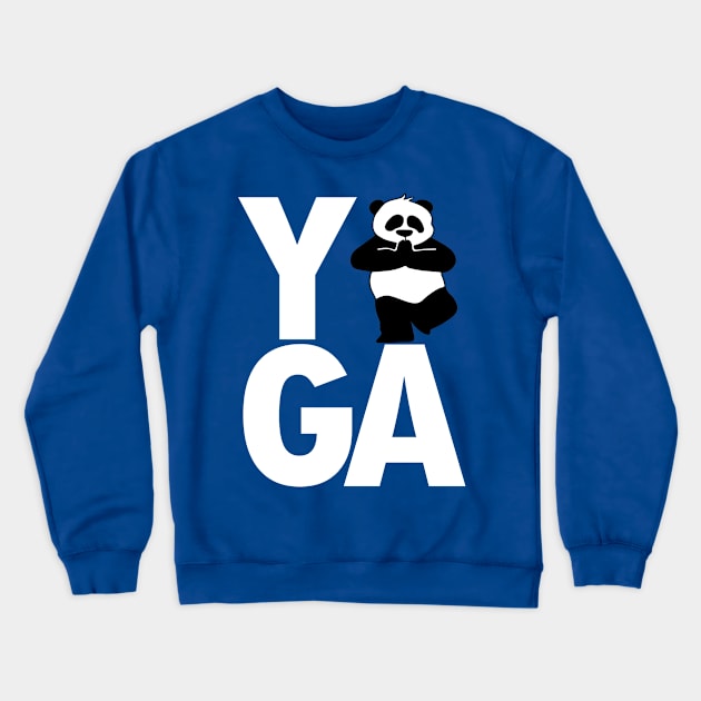 YOGA PANDA Crewneck Sweatshirt by MarkBlakeDesigns